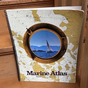 VTG Marine Atlas Volume 1 Map WA STATE Olympia to Malcolm islands Pacific NW
